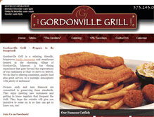 Tablet Screenshot of gordonvillegrill.com